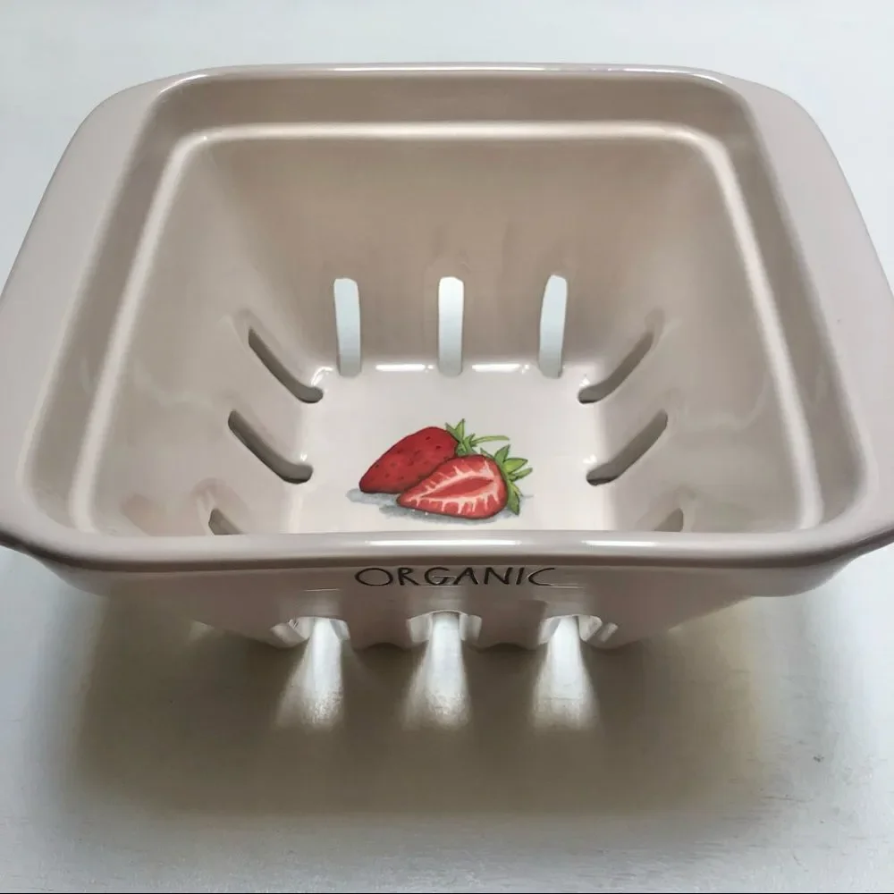 Rae Dunn Ceramic Organic Fruit Basket